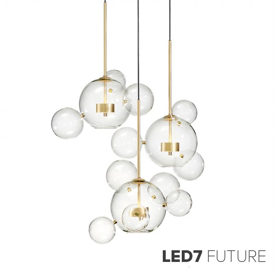Giopato & Coombes - Bolle Circular Chandelier 24 Bubbles